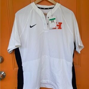 Nike White and Black Sports Jersey